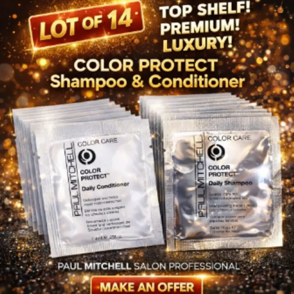 Lot of 14 Paul Mitchell Color Protect Daily Shampoo & Conditioner .25 oz NEW